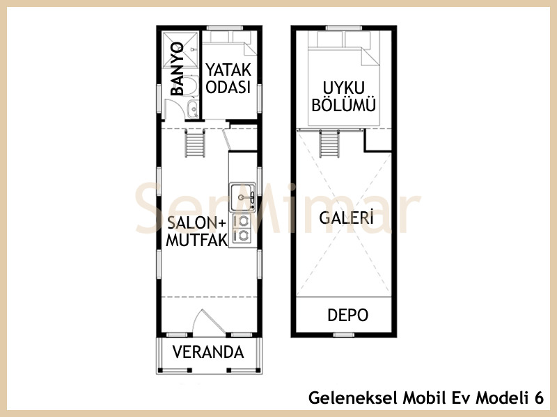 Geleneksel Mobil Ev 6 Planı