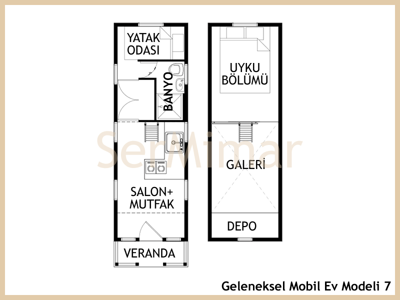 Geleneksel Mobil Ev 7 Planı