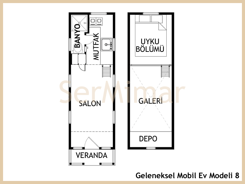 Geleneksel Mobil Ev 8 Planı